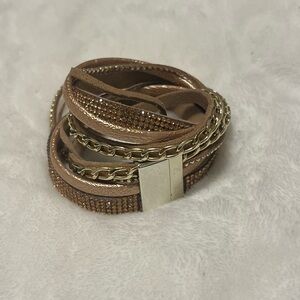 Gold multi layer bracelet